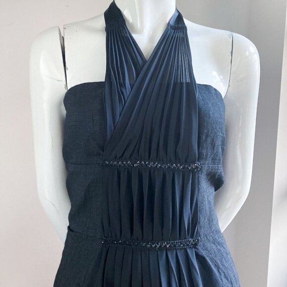 NWT Vintage Teenflo Black Wool Lurex Chiffon Sequin Classic Black Dress… - Picture 3 of 8